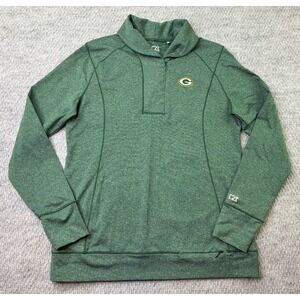 Cutter & Buck Green Bay Packers Womens S CB DryTec 1/4 Zip Pullover Green NFL